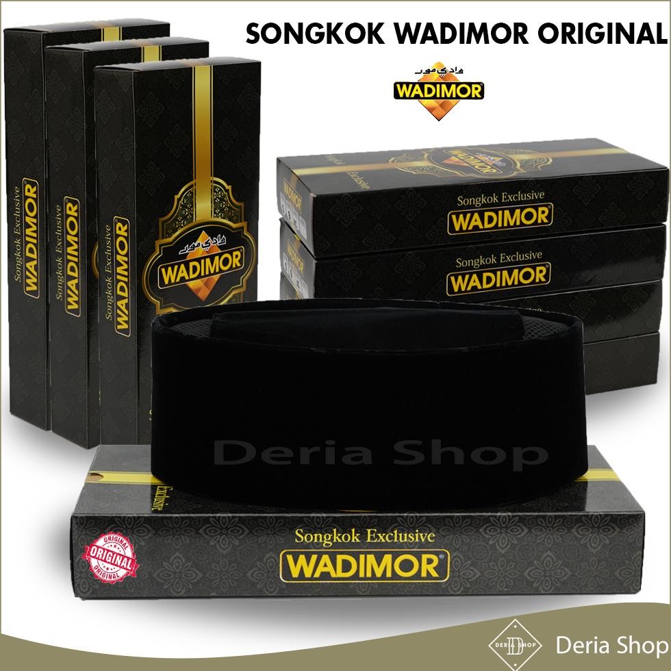 Peci Pakistan Original Quzzy Songkok Wadimor Ac, Non / Full Ac, Hitam Asli Original Tinggi 7 8 9 10 