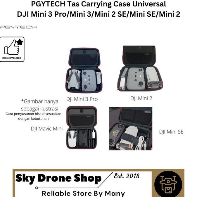 Tas Bag Dji Mini 3 Pro Dji Mini 3 Dji Mini 4K Dji Mini 2 Dji Mini 2 Se Pgytech Carrying Case Casing