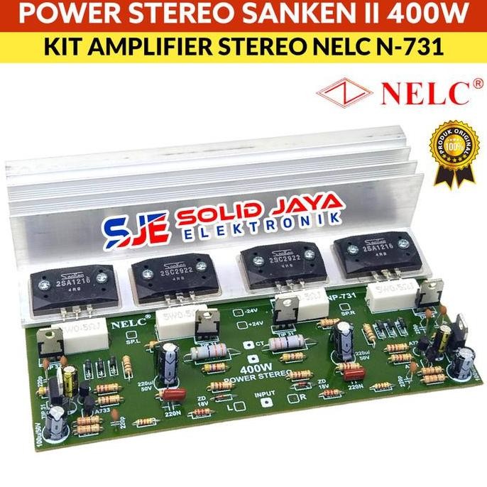 Kit Power Stereo 400W Amplifier Sanken 2 400 W Watt Sanken 2 Ampli Audio Power Ocl Stereo Amplifier 