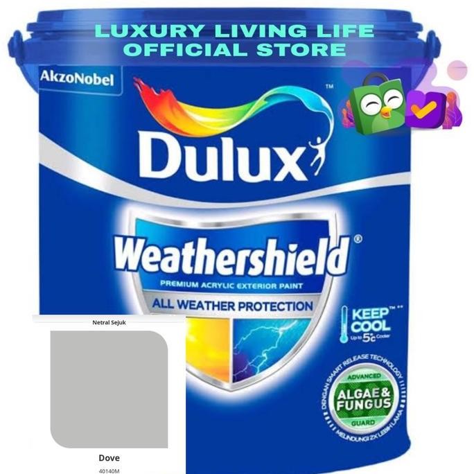 Dulux Weathershield Dove 2,5L Gallon Tinting Css