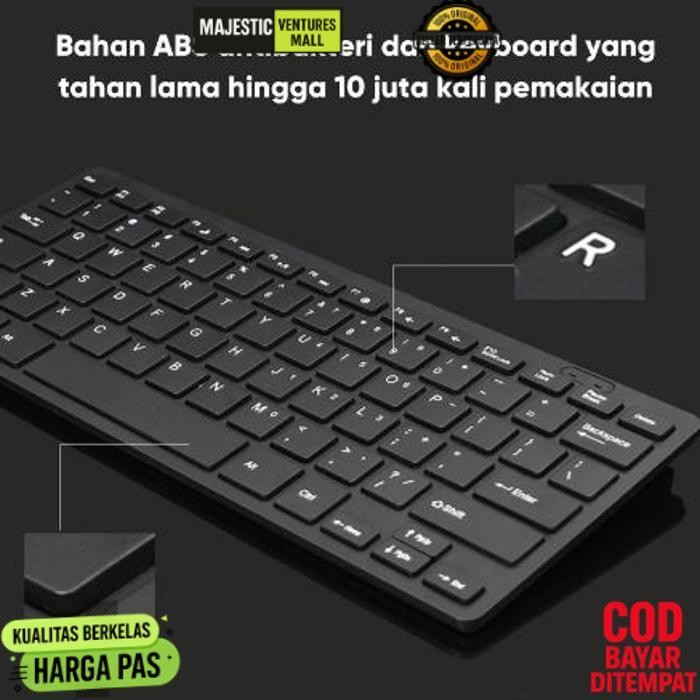 Berkualitas Keyboard Kabel Gaming Komputer Pc Mini Murah Silent Tipis Mini-Hitam/ Promo