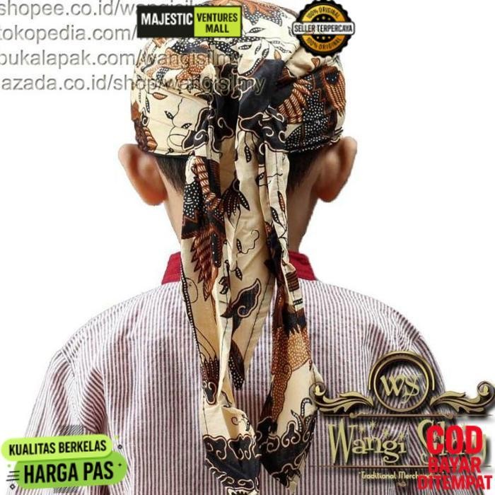 Diskon Iket Sunda Tradisional Anak - Totopong Ikat Bendo Blangkon Anak  - Iket Sunda Makuta Wangsa B