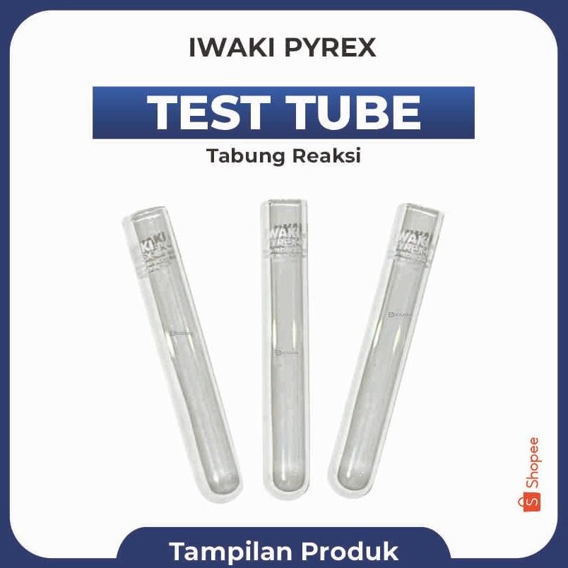 Tabung Reaksi Kecil Iwaki Pyrex 10X75Mm Test Tube Laboratorium Trending