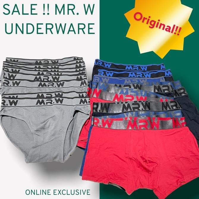 Promo Mr W Underware ORIGINAL SALE  Celana Dalam Pria Katun Premium Lembut COD
