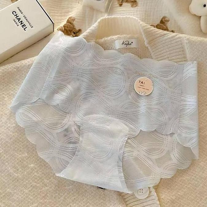 Promo Sayishop Isi 6pcs Celana Dalam Wanita Seamless Bahan Ice Silk dengan Renda Seksi COD