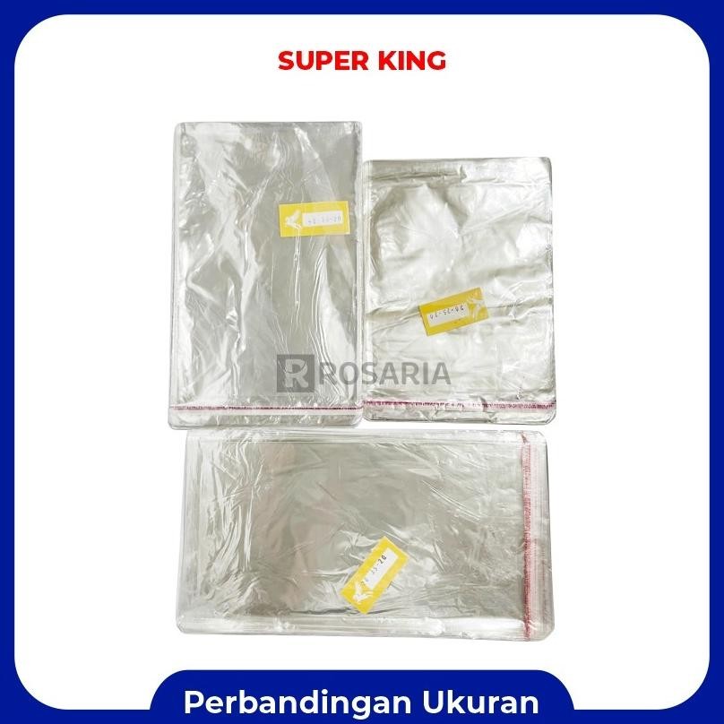 Opp 20X35 Kantong Plastik Kemasan Bening Seal Lem Baju Kaos Stok Baru