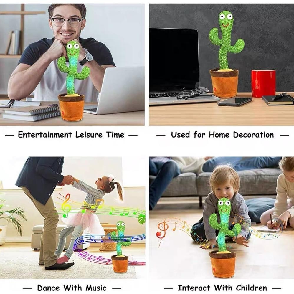 Update - Duffy Toys Mainan Boneka Kaktus Bergoyang dan Bicara Bisa Rekam Suara / Kaktus Bicara Dan G