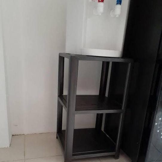 meja dispenser besi minimalis