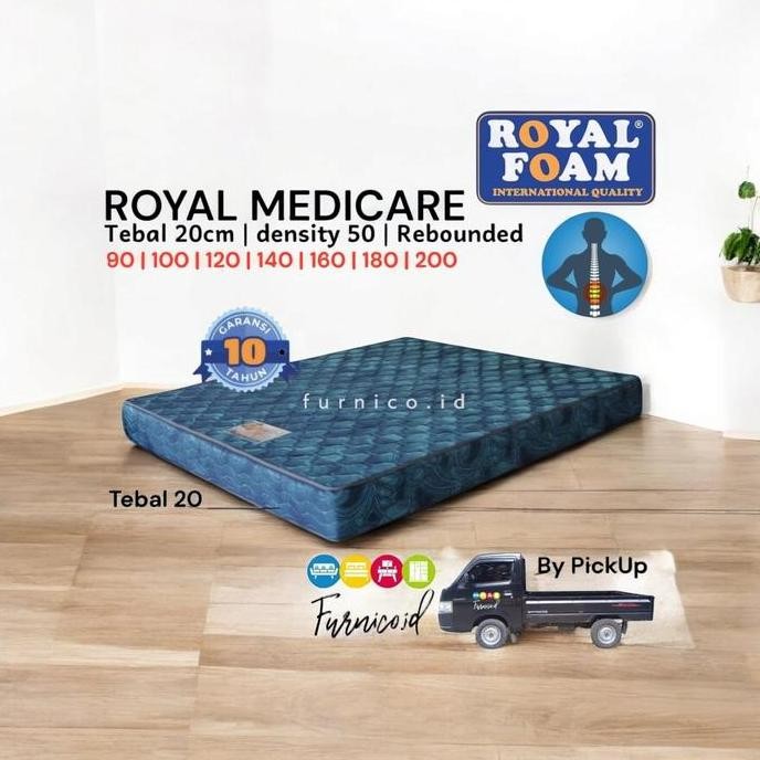 Kasur Busa ROYAL FOAM MEDICARE TULANG PUNGGUNG REBOUNDED REBONIT