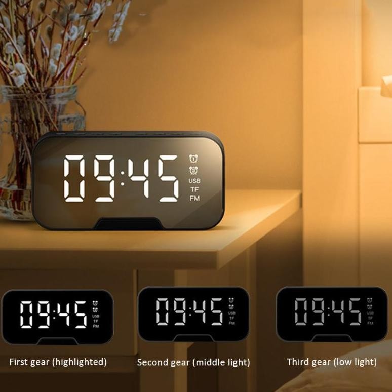Hot Sale JQVITEK Spaker Bluetooth 5.0 Alarm LED Display Ultra Bass S10 ,,