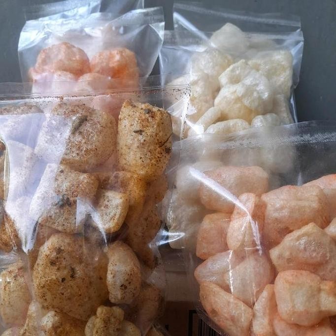 Krupuk Kulit Sapi Beli 1 Dapat 6 Bungkus Banyak Varian Rasa Original,Balado,Barbeque Jagung Bakar Da