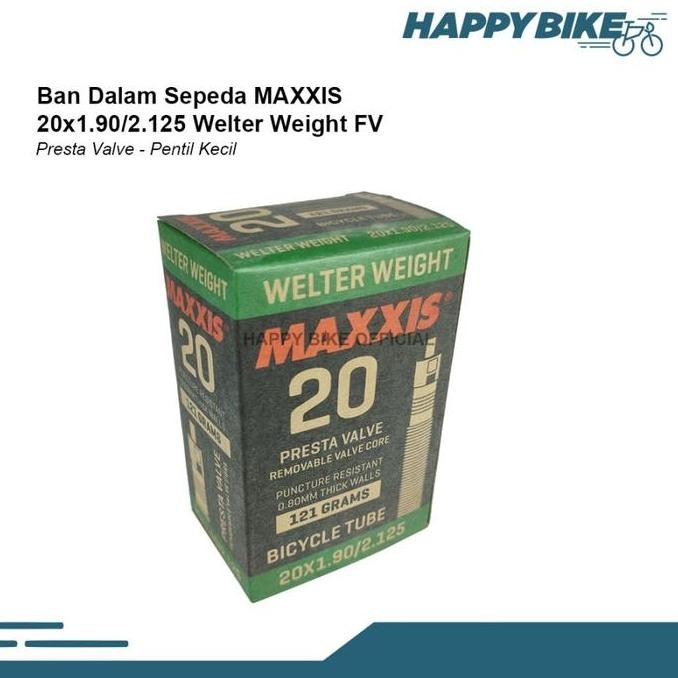 Maxxis Tube Ban Dalam Sepeda Lipat Bmx 20 X 1.90/2.125 Fv