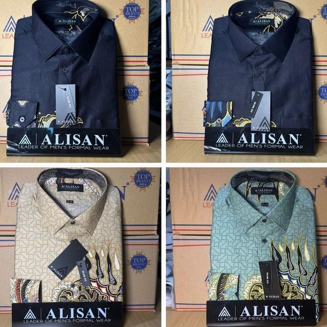 Kemeja Alisan Batik Lengan Panjang Slimfit Semua Varian Formal Katun