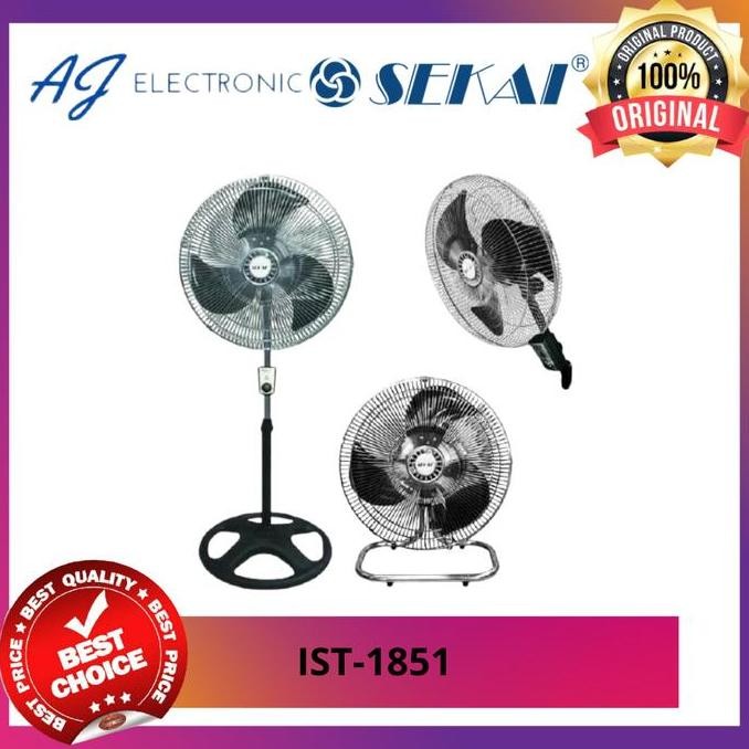 KIPAS ANGIN SEKAI IST-1851 / IST1851 , Kipas angin 3 in 1 TERBAIK