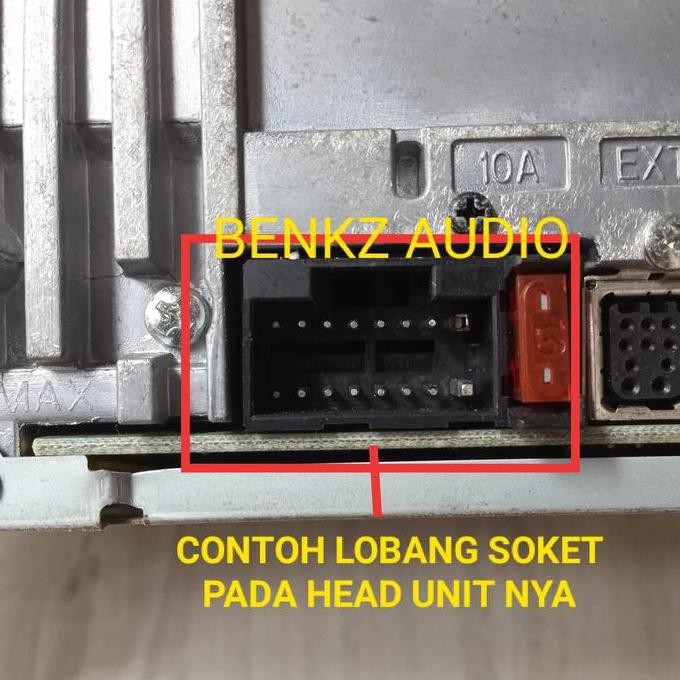 Kabel Soket Headunit Dvd Mobil 2Din Sony Konektor Audio Dobeldin Sony