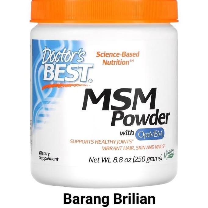Dijual Doctor's Best MSM Powder OptiMSM 250 gram Sendi Sehat ORI USA