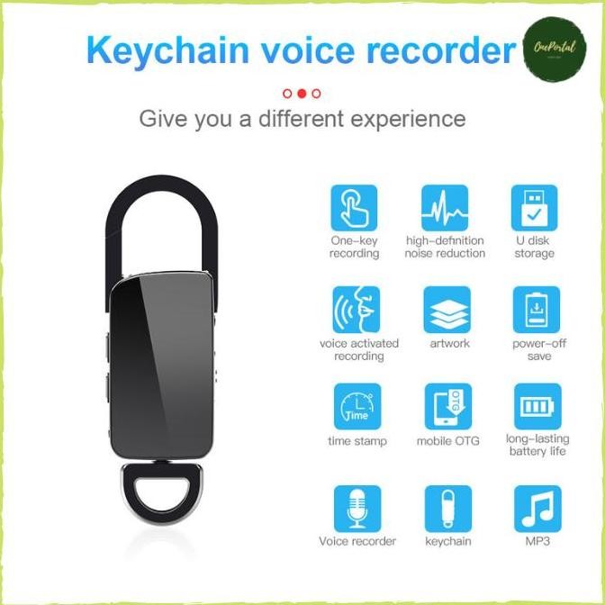 Voice Recorder Digital Perekam Suara Mini 32Gb