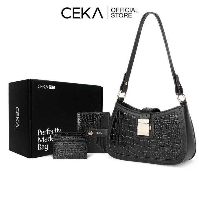 Promo CEKA PRO Tas Shoulder bag Wanita Handbag Original Branded Paket Hemat Hampers - Laila Gift Set
