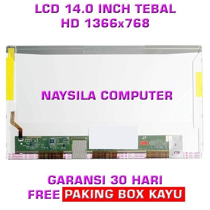 DI65 - Lcd led 14.0 40 pin tebal 14" 40pin tebal 14.0 40pin std