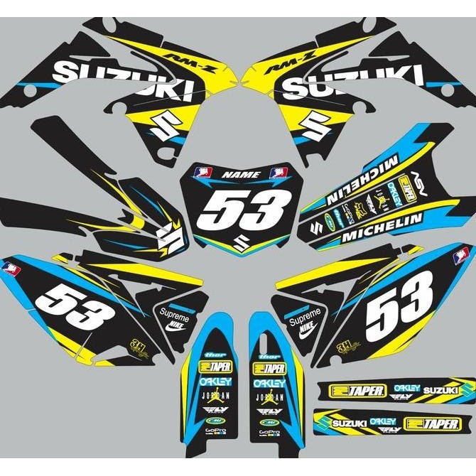 decal custom suzuki rmz 250 450 fullbody Original