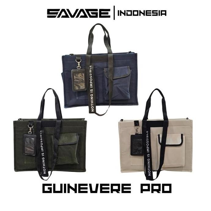 Promo SAVAGE GUINEVERE PRO Tote Bag Sling Bag Kanvas Multifungsi Berkualitas Aesthetic Canvas Toteba