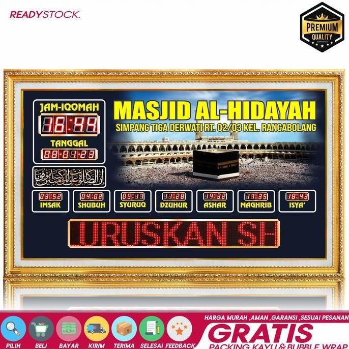 jadwal jam sholat digital running text