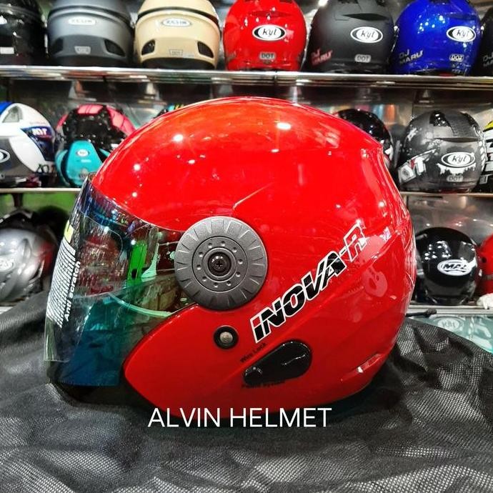 Helm Dewasa Bmc Inova R Solid Merah /Helm Bmc Inova R Polos Merah Cabe