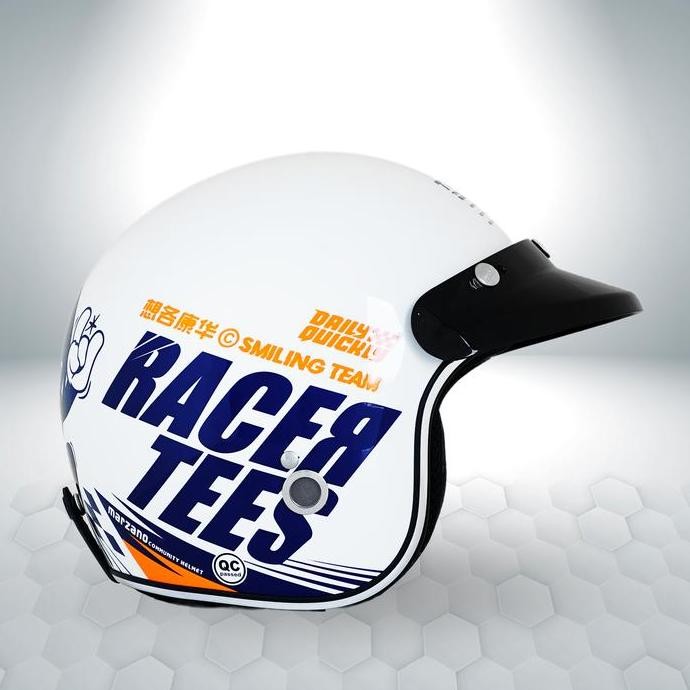 Marzano Helmet - Retro Marzano X Racertees