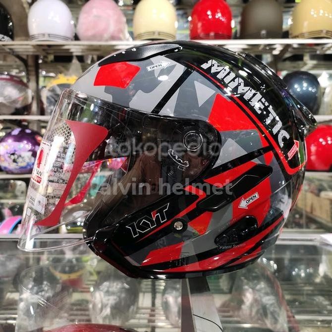 Helm Kyt Galaxy Flat R Motif #4 Black/Red
