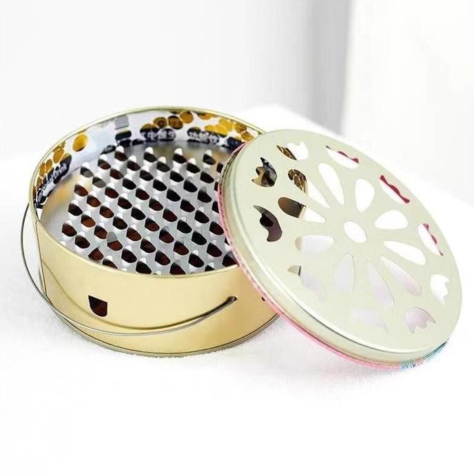 Kotak obat nyamuk bakar kreatif baja tahan karat rak obat nyamuk dalam ruangan rumah luar ruangan ko