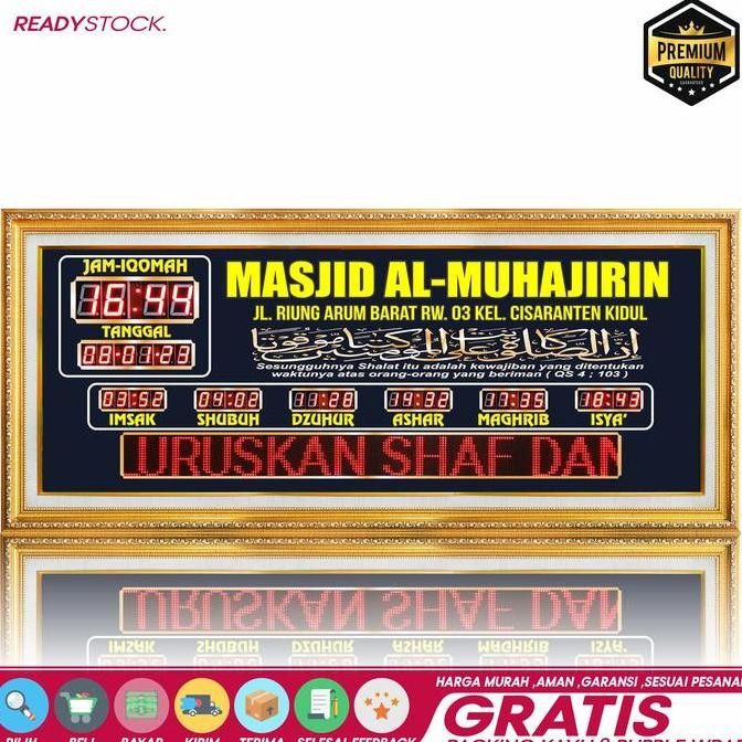 jam masjid digital jadwal adzan