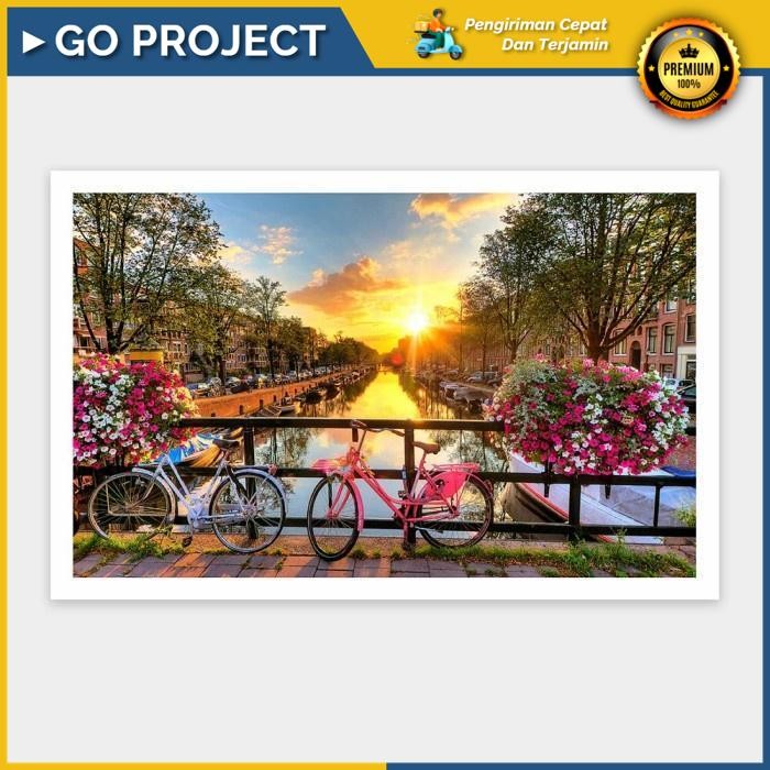 Go-Project Pintoo Jigsaw Puzzle Beautiful Sunrise Over Amsterdam 1000Pcs H1770 Original High Quality
