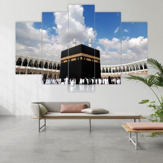 HIASAN DINDING - KA'BAH-MASJID NABAWI-MASJIDIL AQSA-KUBAH SHAKHRAH