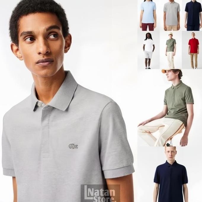 PoloShirtLSClassicFitStretchCottonPiquePoloFullLabel&Tag /Kaos Polo Pria / Kaos Polo Pria Berkualita