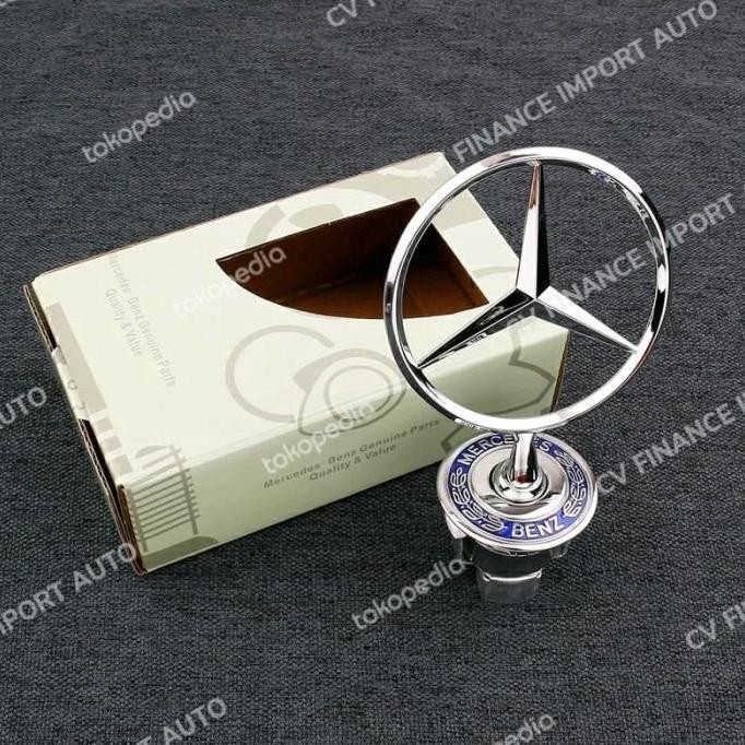 Hood Emblem Mercy Badge Star/ Logo Kap Mesin Depan Mercedes Benz W221 Ready