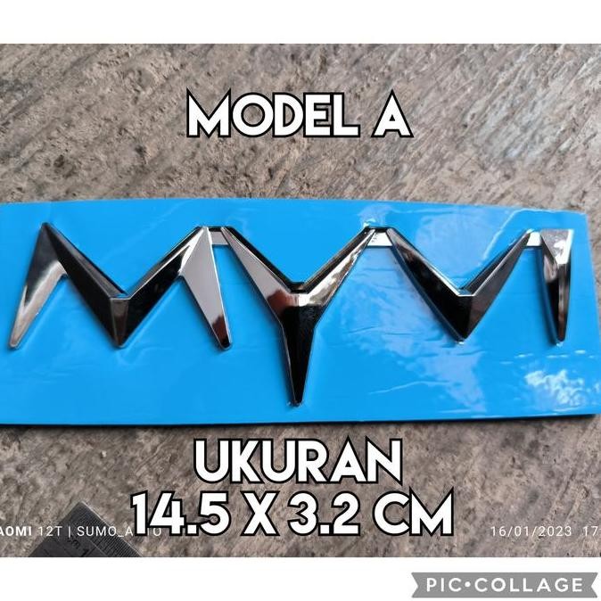 Emblem Tulisan Myvi Perodua Myvi Sirion Versi Malaysia Diskon