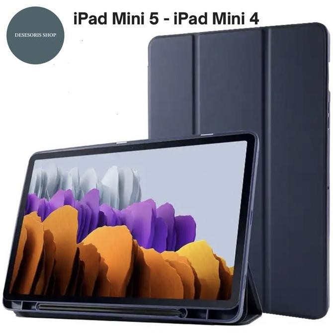 HARGA DISC - Smart Case iPad Mini 5 iPad Mini 4 With Slot Pen Book Cover