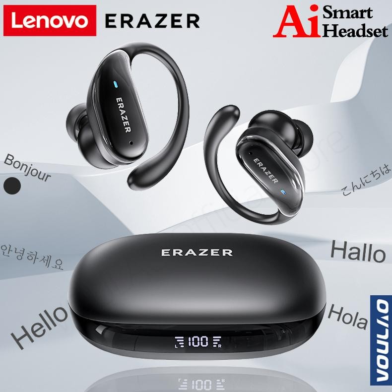 (Terbaru) Lenovo ERAZER XT80PRO Original True Wireless Bluetooth V5.4 Headphone terjemahan AI Earpho