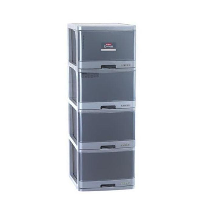 Promo Lemari Pakaian Susun 4 Excel Lion Star / Lemari Laci L4 COD