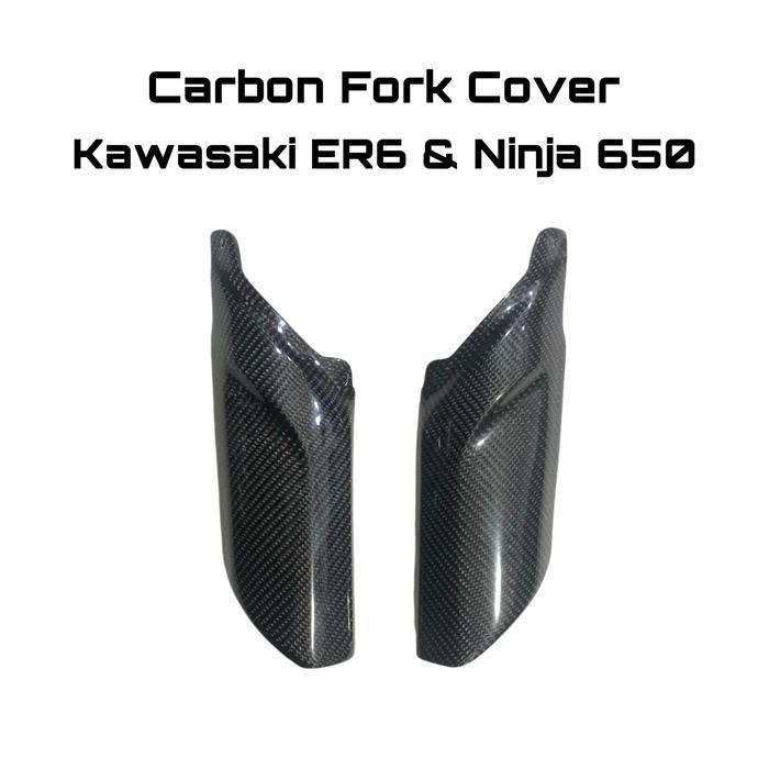 Carbonstar : Carbon Fork Cover Kawasaki Er6N Er6F Ninja 650 Modificazone Aksesoris Original Original