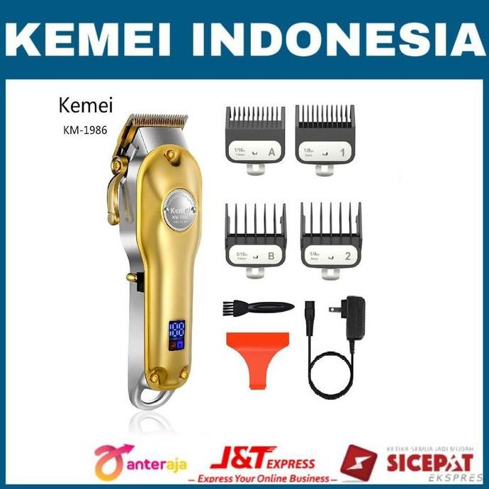 Kemei Km 1986 Hairclipper Profesional Alat Cukur Rambut Kemei Km-1986
