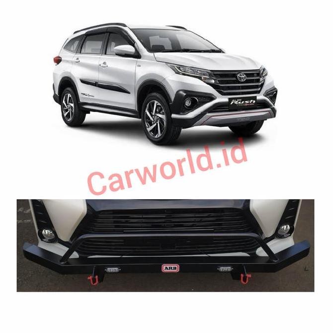 Towing Bar Depan Palang Bumper Besi All New Rush Terios + Led