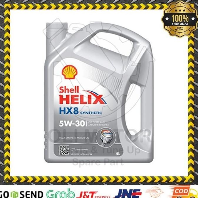 Oli Mobil Bensin Diesel Full Sintetik Shell Helix Hx8 5w-30 SN PLUS 4L TERBATAS