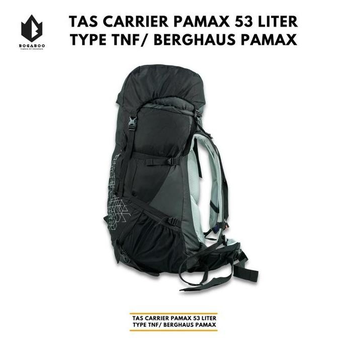 Tas Carrier Pamax 53 Liter + Coverbag 60 Liter - Tas Gunung Camping