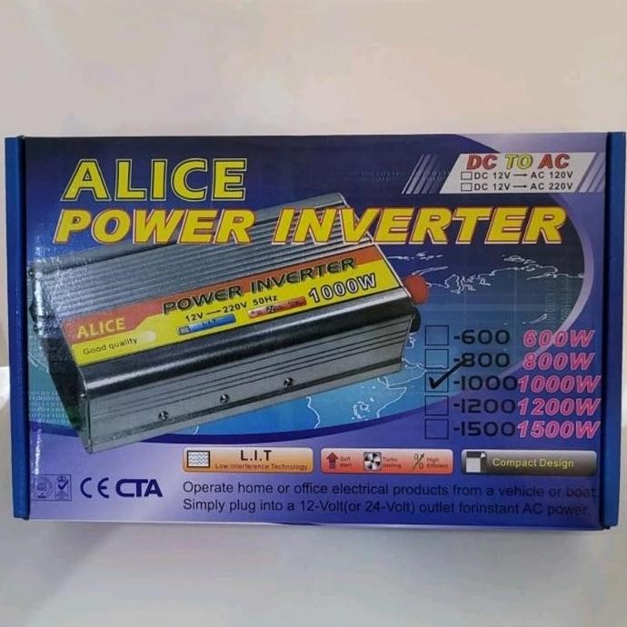 POWER INVERTER 1000 WATT 1500 WATT ALICE ORIGINAL DAN TERPERCAYA