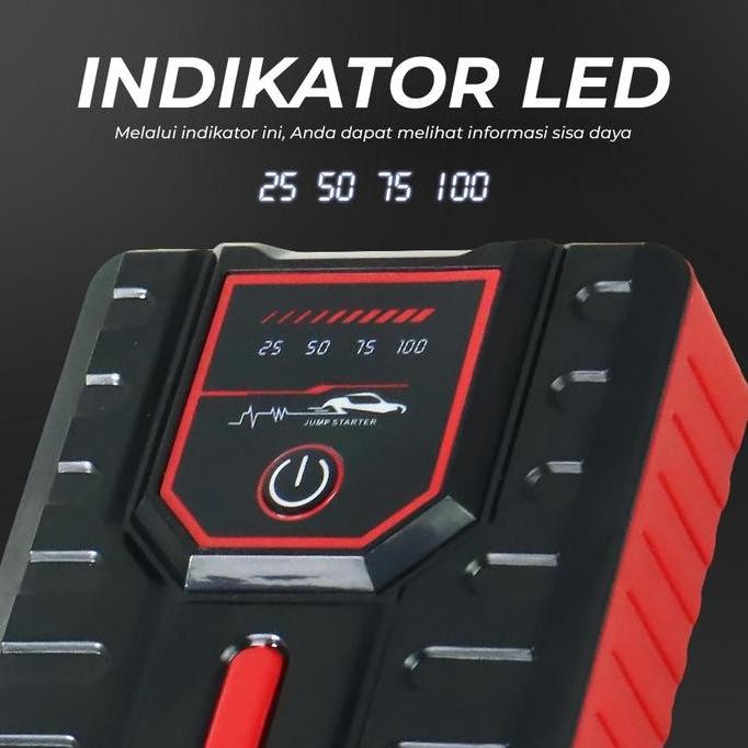 Jumper Jamper Aki Accu Mobil Diesel Power Bank Senter Dual Usb