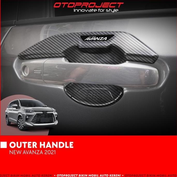 Otoproject - Outer Handle A.N Avanza 2022 Carbon | Cover Outer Handle Avanza 2022