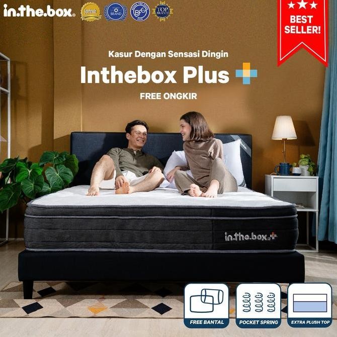 Kasur Spring Bed IN THE BOX PLUS 180x200 (King) - FREE BANTAL