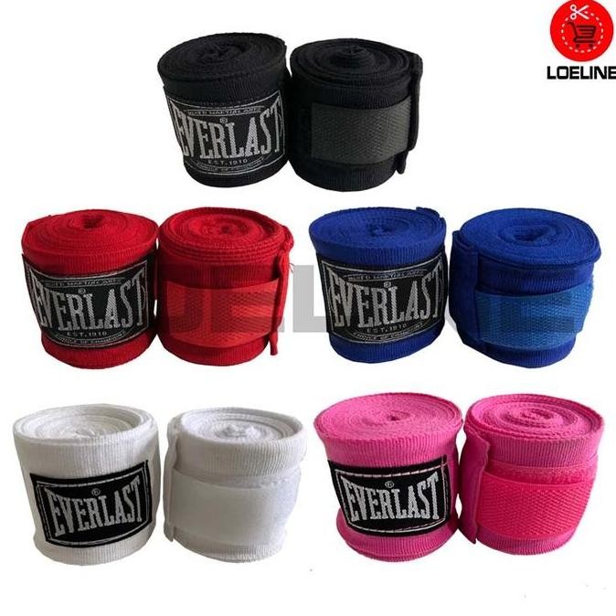 Hand Wrap 3 M EVERLAST Bendit Muay Thai Handwrap Boxing Tali Tinju
