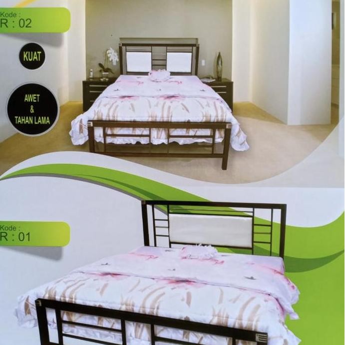 Ranjang besi minimalis uk 160x200